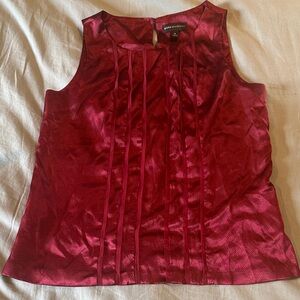 Dana Buchman | Red Sleeveless Blouse